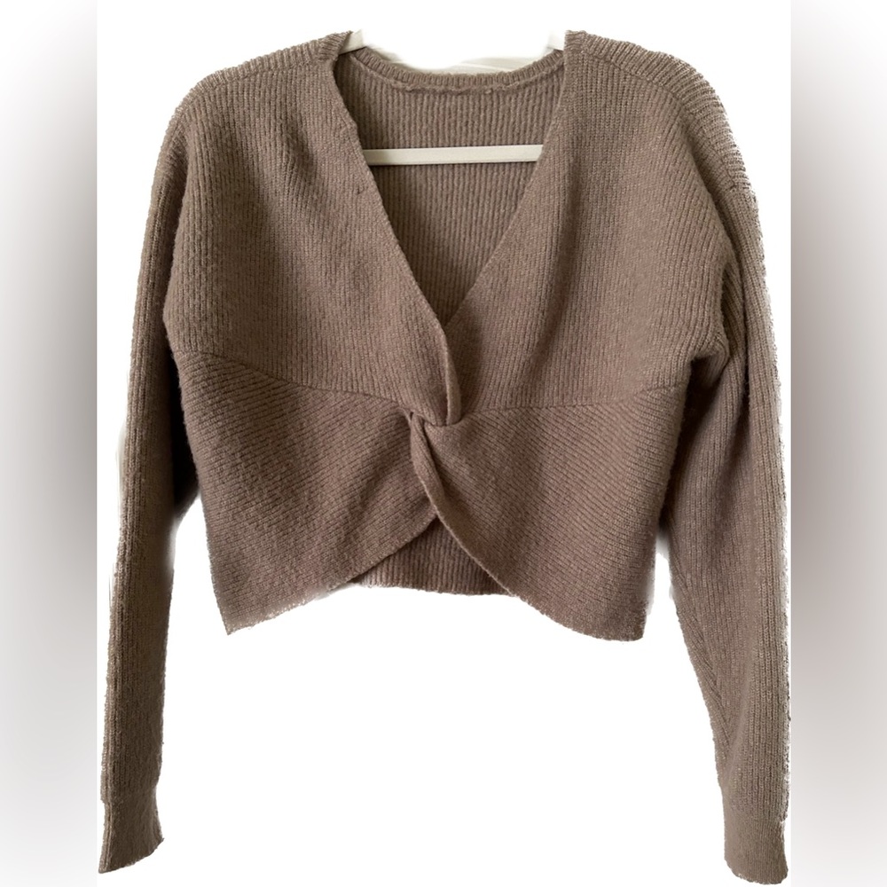 Cozy Twist Back Sweater